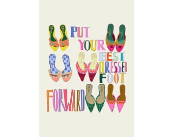 Best geklede voet Art Print