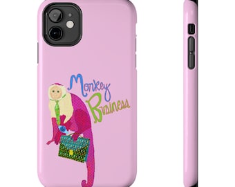 Monkey Business Pink Phone Case