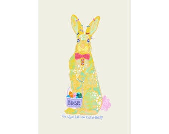 The Upper East Side Easter Bunny Art Print
