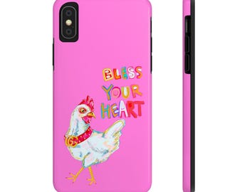 Pink Bless Your Heart Phone Case