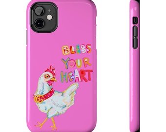 Pink Bless Your Heart Phone Case