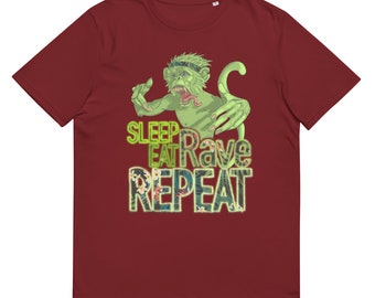 Rave Monkey Unisex organic cotton t-shirt