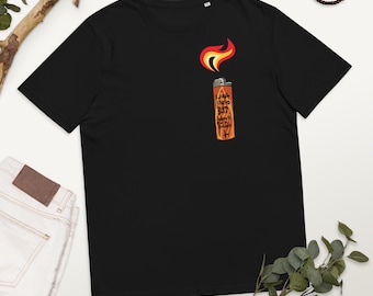 Burn Unisex organic cotton t-shirt