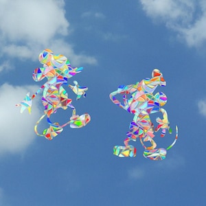 Mickey Mouse Suncatchers: Rainbow Window Decals, Set of 2