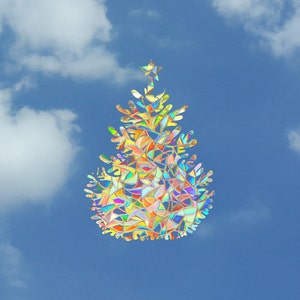 Atrapasol para árbol de Navidad: Calcomanía para ventana Rainbow Maker