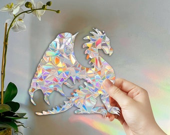 Dragon Window Cling: Rainbow Maker Suncatcher Decal