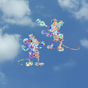Mickey Mouse Suncatchers: Rainbow Window Decals, Nursery Decor (Set of 2)