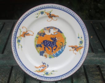 Royal Worcester 6 Cabinet Plate Set Gamebirds Cobalt 1901 Artist