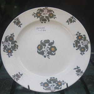 Rare Antique Spode Plate C. 1784 18th Century Georgian 20.5cm Painted Josiah Spode