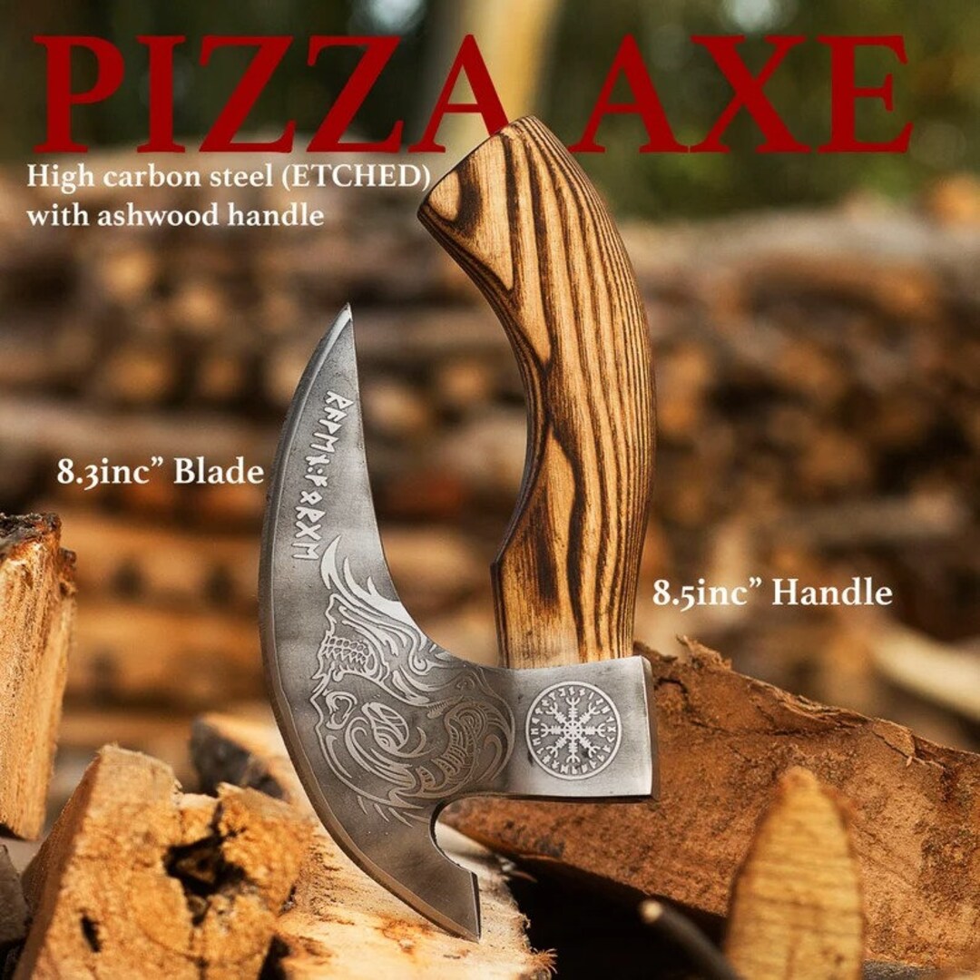 The Original Pizza Axe, Pizza Cutter, Hand Pizza Axe, Pizza