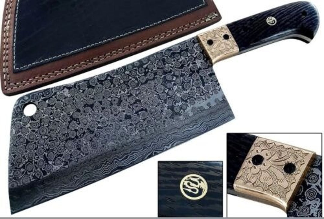 Cleavers / Kitchen Knives, Custom Handmade Hand Damascus Steel