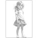 Dancer Girl Coloring Pages, Grayscale Coloring Page, Printable Adult