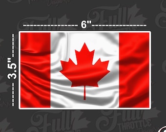 Canada Flag Decal x2