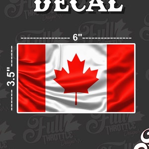 Canada Flag Decal x2