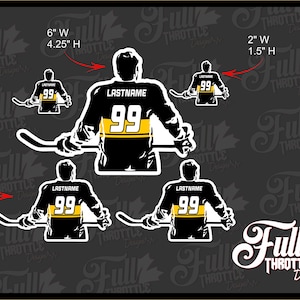 Custom Hockey player figure sticker package