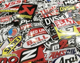 Sponsor Decal Bundle, 12 double sets Random Decal Pack, Car Decals, Outdoor, Indoor, Racing Decals, Gift Idea, Christmas Gift, Trucks Decals