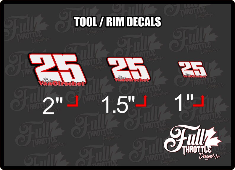 Customizable Racing Number Decals, Personalized Motorsport Stickers - Etsy