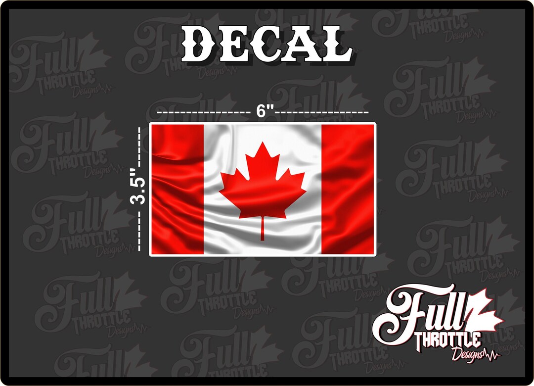 Purchase Canada Flag Decal 12 2"x1.2" Canadian Vinyl Hard Hat Helmet