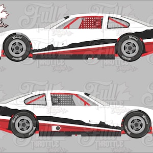 Race Car Side Wrap, car side decal, custom color,