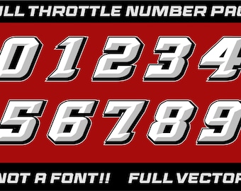 Vectorracenummerpakket (digitale download)