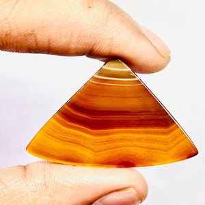 Trillion Yellow Gemstone Pendant Size 100% Natural Gemstone Agate Gemstone Cabochon AAA+  Quality Gemstone(30Ct 30X47X3MM)