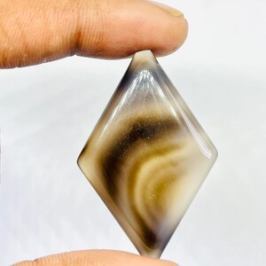 Natural Onyx Agate Cabochon: Fancy Gemstone for Jewelry (63Ct 31X47X7MM)