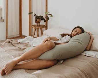 Cojín almohada embarazo y lactancia medio cuerpo