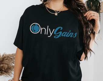 Only Gains Ladies Parody Gym Shirt | Booty Gains Training Pump Cover | Funny Workout Tee