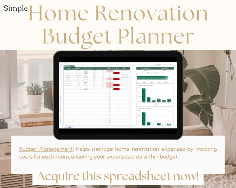 View of Home Renovation Budget Planner Google Sheets House Renovation ...