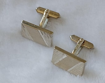 Vintage Fuhner and Assmus sterling silver rectangular cufflinks 10.23g