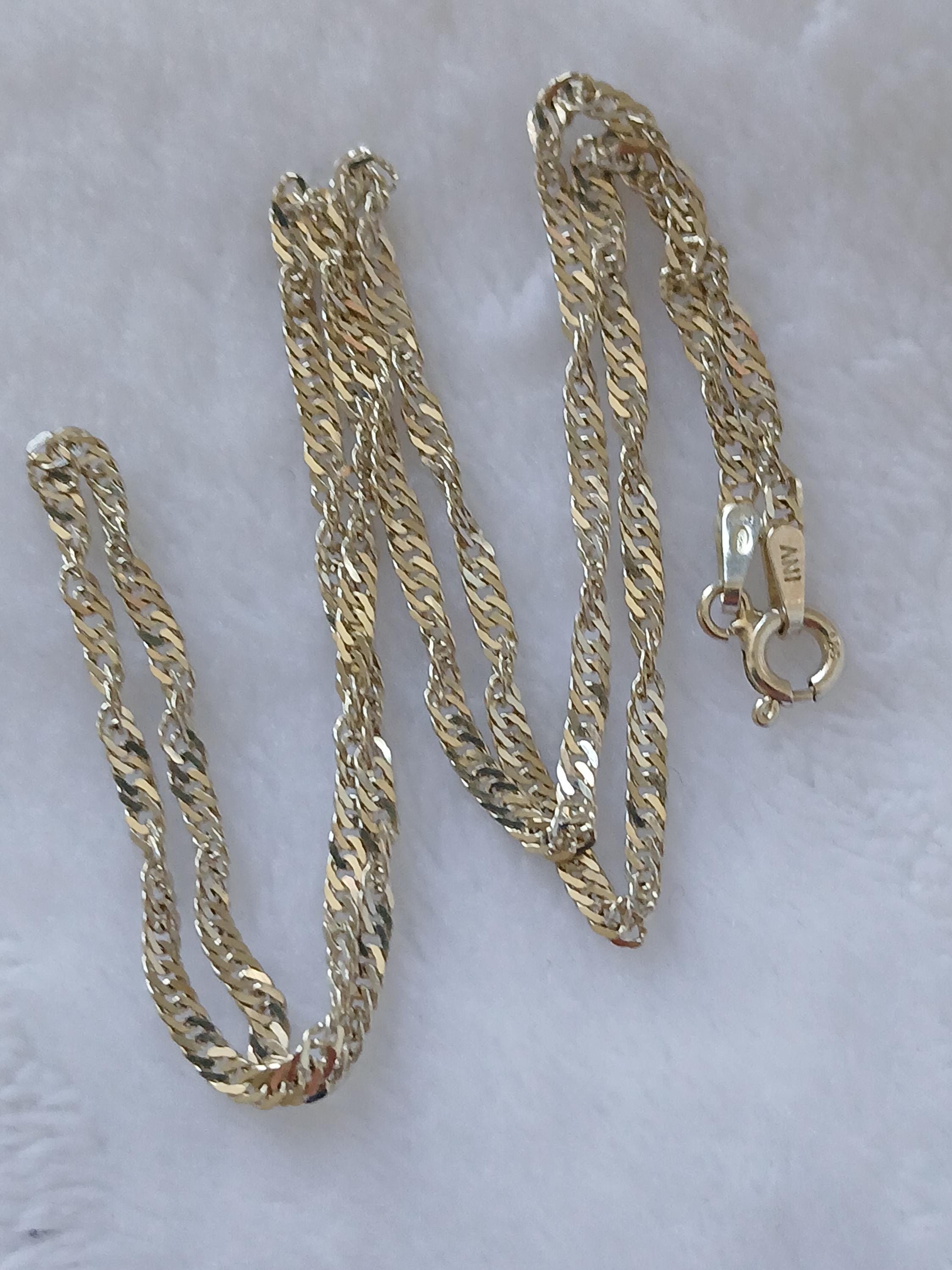 Vintage Sterling Silver 925 Italy Chain 16