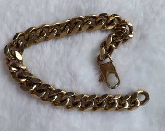Vintage gold plated stainless steel bracelet