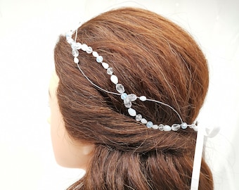Bridal headband crystal, Wedding headband crystal, Bridal headpiece crystal, Boho bridal headband
