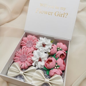 Personalized Flower Girl Proposal Gift, Flower girl wedding gift box, Will you be my Flower girl, Flower Girl Proposal Box