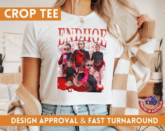 Custom Crop Top Bootleg T-Shirt Preppy Y2K Shirt For Trendy Summer Outfit Tank Top With Custom Graphic Baby Tee Personalised Boyfriend Crop