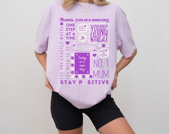 Mum To Be Self Love Inspirational Daily Affirmation Shirt For New Mum Life Gift For Postpartum Mama Shirt For Mothers Day Oversized Shirt
