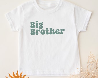 Big Brother Baby Announcement T-Shirt Pregnancy Reveal Gift For New Sibling Promoted To Big Brother 2024 Shirt for Big Bro Gender Reveal