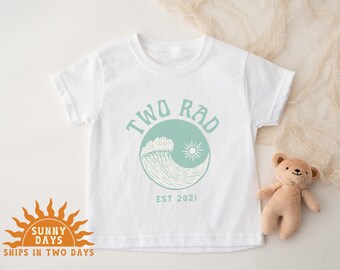 Two Rad Second Birthday Boy Outfit For 2nd Birthday Gift For Grandson Shirt for Second Birthday Party Theme Matching Family Birthday Shirts