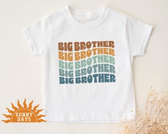 Big Brother Baby Announcement T-Shirt Pregnancy Reveal Gift For New Sibling Promoted To Big Brother 2024 Shirt for Big Bro Gender Reveal