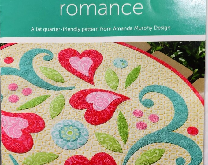 Romance Round Applique Table Topper Pattern Amanda Murphy Design ...