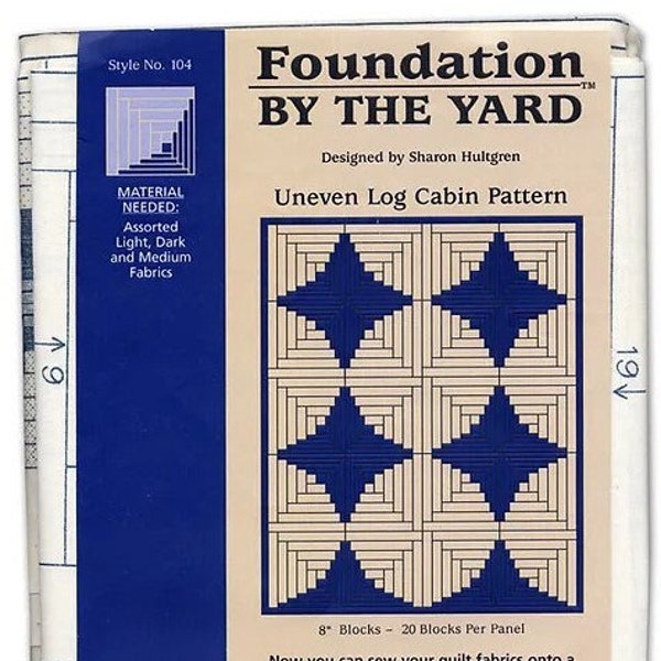 Twist Log Cabin Pattern Etsy