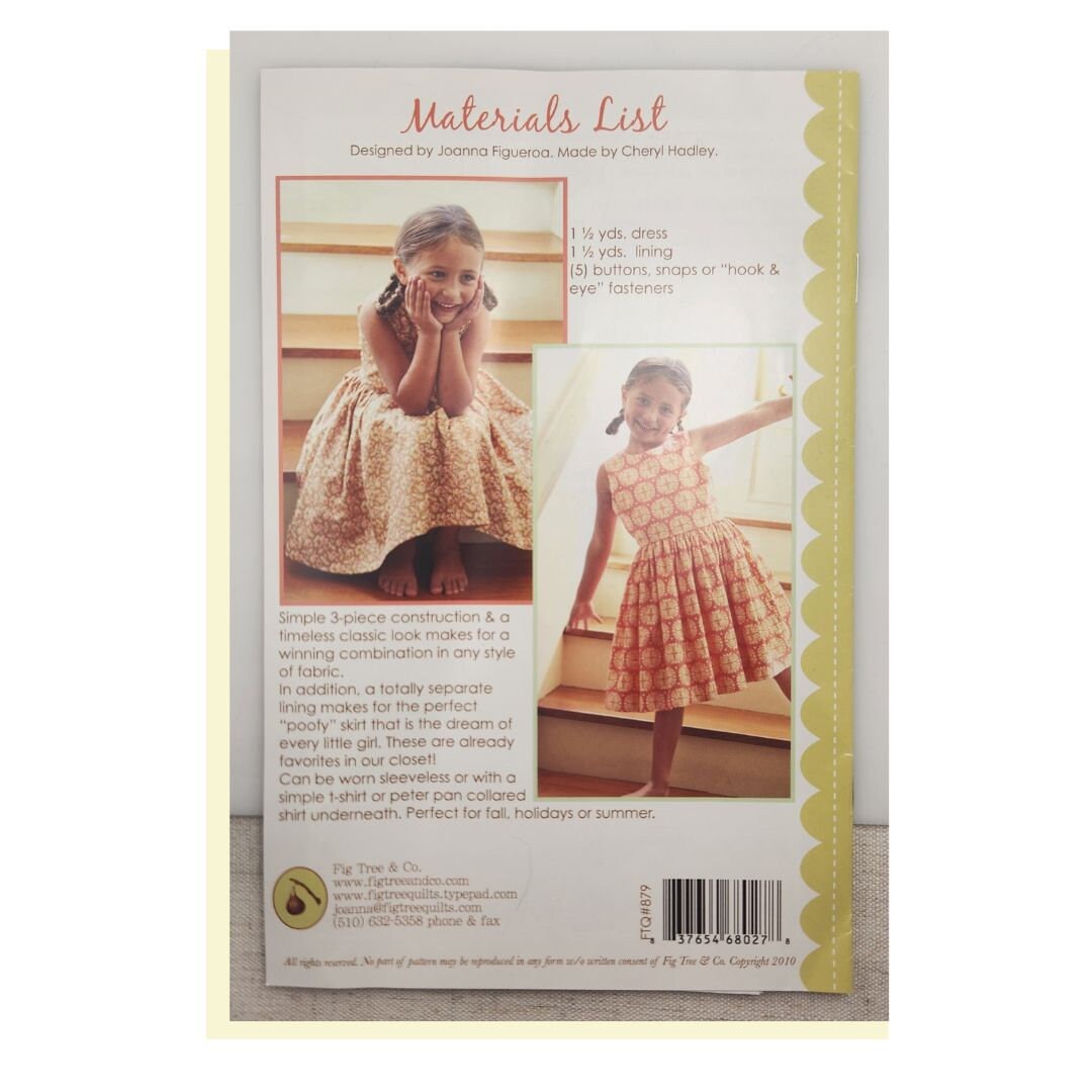3 Fig Tree & Co Garment Patterns for Children's Clothes Fig Tree and Co ...