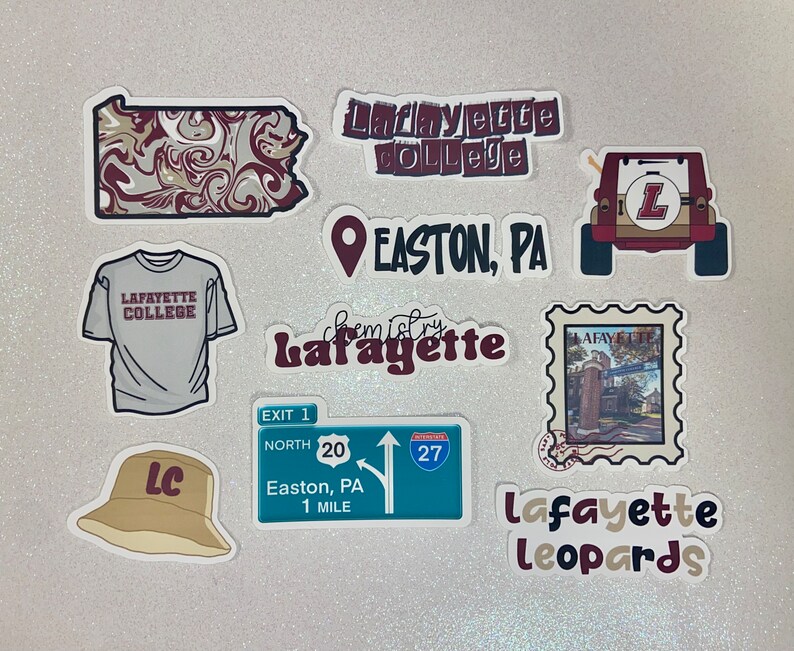 Custom College Stickers - Etsy