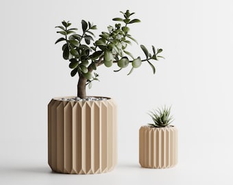 Papieren plantenbak vouwen - moderne kamerplantpot voor kamerplanten, minimalistische bloempot, decoratieve plantenbak, cadeau voor plantenliefhebber