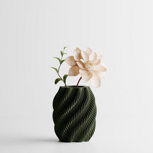 Geometrische Vase: 3D gedrucktes strukturiertes Blumen-Gefäß-moderner Tisch-Dekor