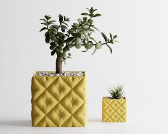 Pillow Puff Pot Planter – Modern Fluffy Textured Plant Pot | 3D Printed | Eco-Friendly | Custom Sizes Available