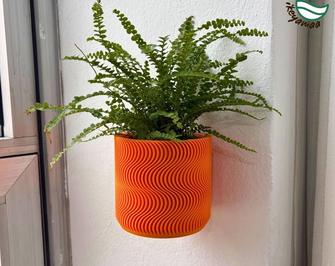 Self-Watering Wall Planter: Modern Home 3D Printed Decor