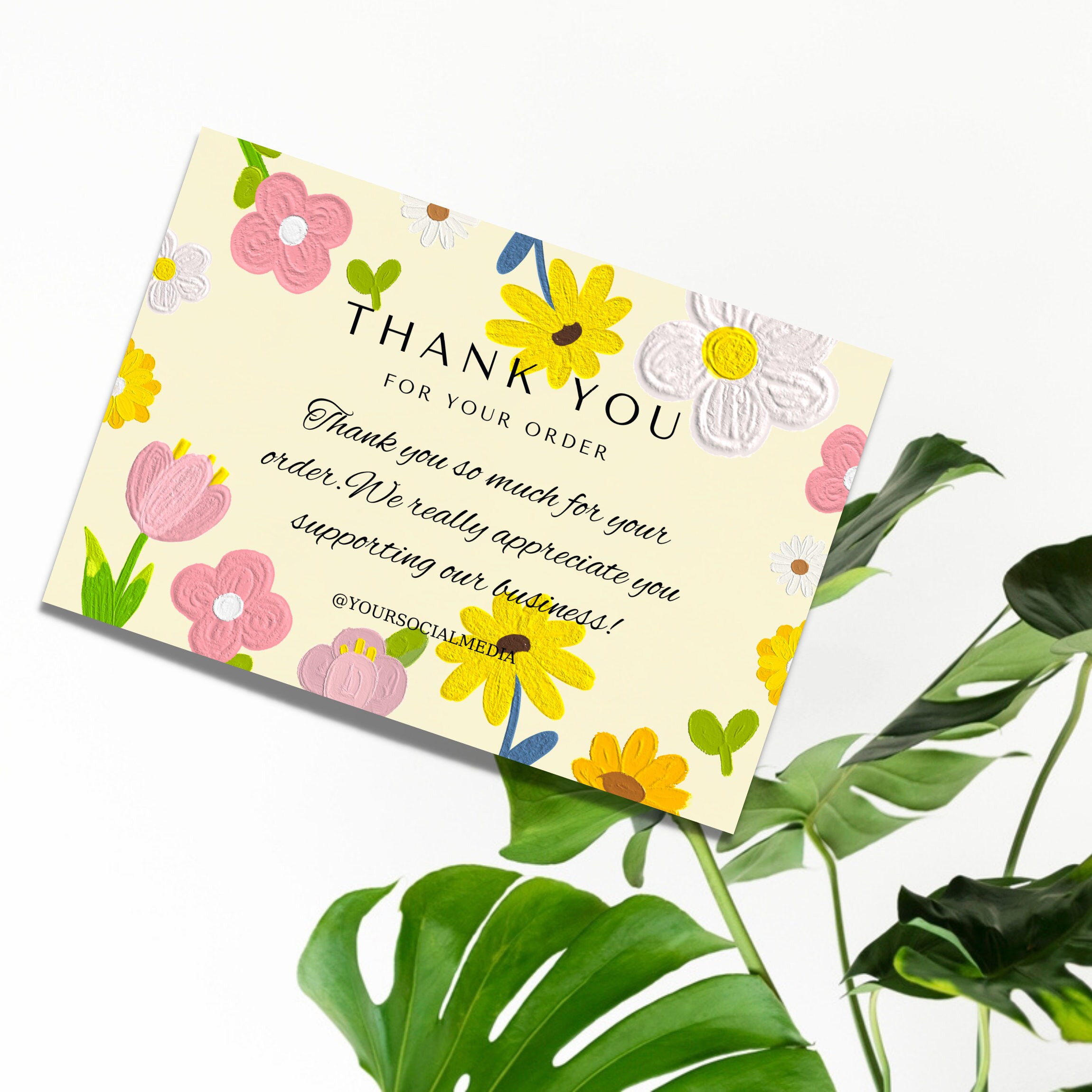 Thank You for Your Purchase Custom Thank You Cards Thank Etsy