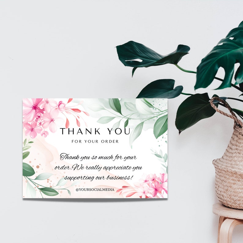 Cards Digital Thank You Cards Template Bundle Business Etsy