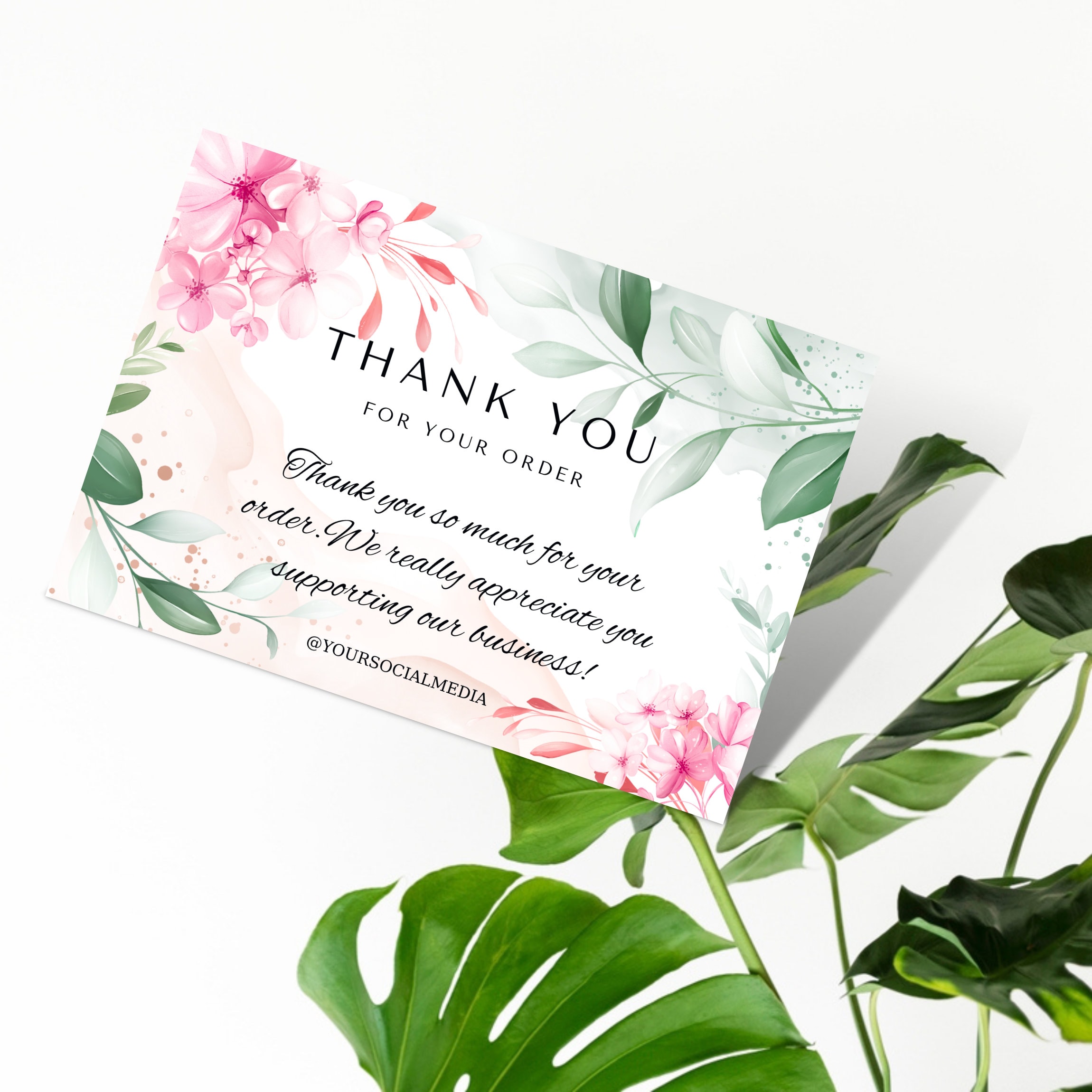 Cards Digital Thank You Cards Template Bundle Business Etsy